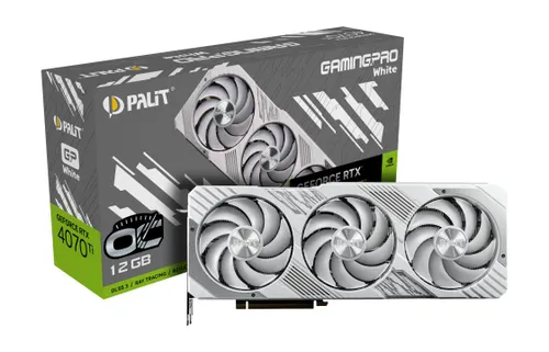 Karta graficzna Palit GeForce RTX 4070 Ti GamingPro White OC 12GB GDDR6X 192bit DLSS