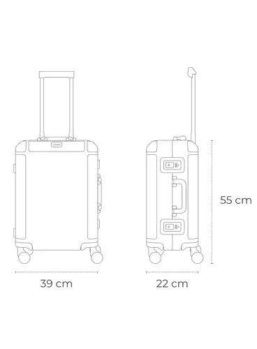 Чемодан Travelite Next Trolley s-silver