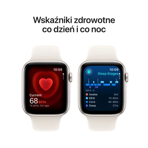 Apple Watch SE 2gen GPS + Cellular 44mm koperta z aluminium (księżycowa poświata) + pasek sportowy rozmiar M/L (księżycowa poświat) 2024 (CPO)