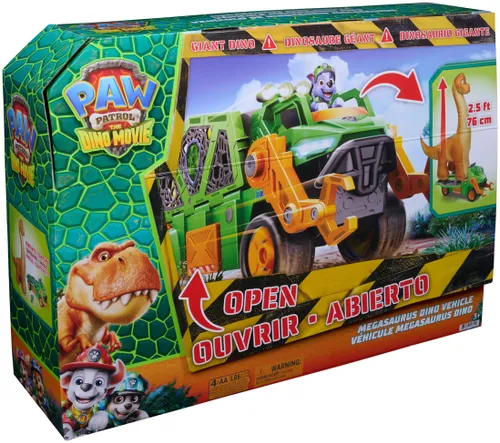 Pojazd SPIN MASTER Psi Patrol: Dino Movie Mega pojazd z dmuchanym dinozaurem 6075939