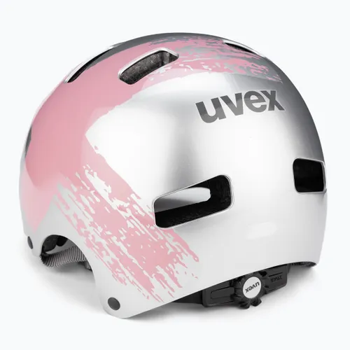 Kask dziecięcy UVEX Kid 3 silver/rose