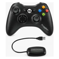 Pad FroggieX FX-X360-PC-B-WR do PC, Xbox 360 Bezprzewodowy Czarny