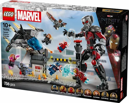 LEGO Super Heroes кирпичики 76314 Капитан Америка: Война героев - битва