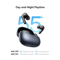 Słuchawki bezprzewodowe Baseus Bass BP1 Pro ANC Dokanałowe Bluetooth 6.0 Czarny