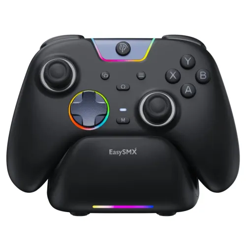 Pad EasySMX X05Pro do Nintendo Switch, PC Bezprzewodowy Czarny + Stacja dokująca