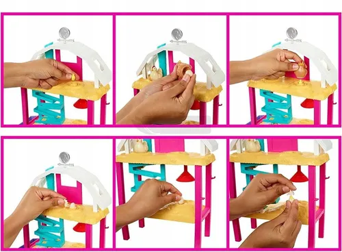 LALKA BARBIE ZESTAW FARMA WESOŁYCH KUREK zestaw z lalką Barbie kurczaczkami HGY88
