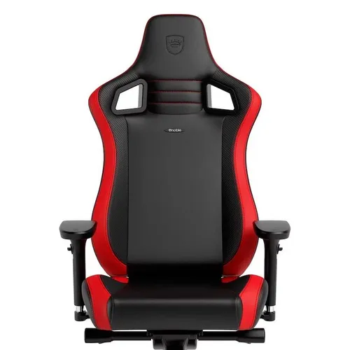 Fotel Noblechairs EPIC COMPACT Black Carbon Red Gamingowy do 120kg Skóra ECO Czarno-czerwony