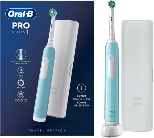 Szczoteczka rotacyjna ORAL-B Pro 1 Niebieski + Etui