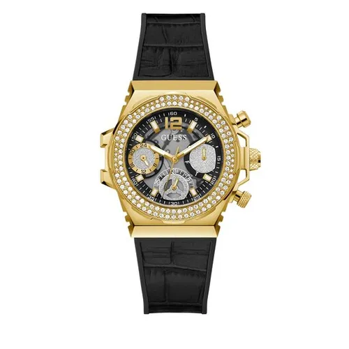 Guess Fusia Saati GW0553L4 SİYAH / ALTIN