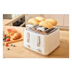 Toster Sencor STS 7540WH Ruszt do bułek Rozmrażanie 1860W