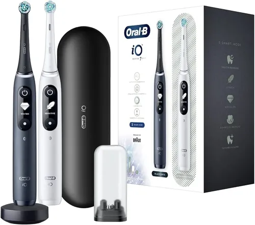 Oral - B магнитная зубная щетка iO Series 7 Duo 2 шт. White / Black