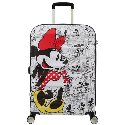 Средний чемодан American Tourister Wavebreaker Disney - Minnie comics white