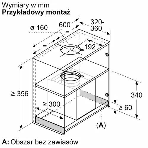 Okap Bosch DBB63BC60 Czarny