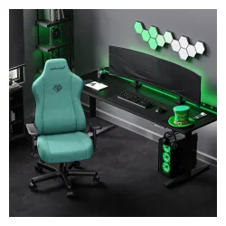 Fotel Anda Seat Kaiser 3E XL Gamingowy do 150kg Tkanina Turkusowy