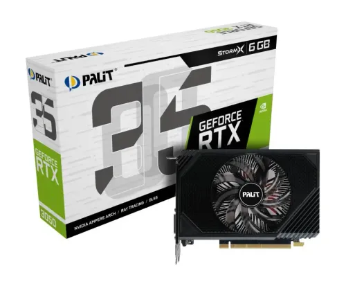 Karta graficzna Palit GeForce RTX 3050 StormX 6GB GDDR6 96bit DLSS