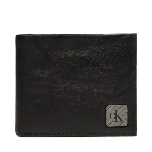 Büyük Erkek Cüzdan Calvin Klein Kot Pantolon logo Donanım Bifold Rfıd Sikke ile K50K510140 BDS