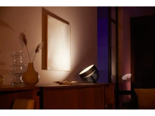 Lampka nocna Philips Hue White Ambiance Iris Czarny