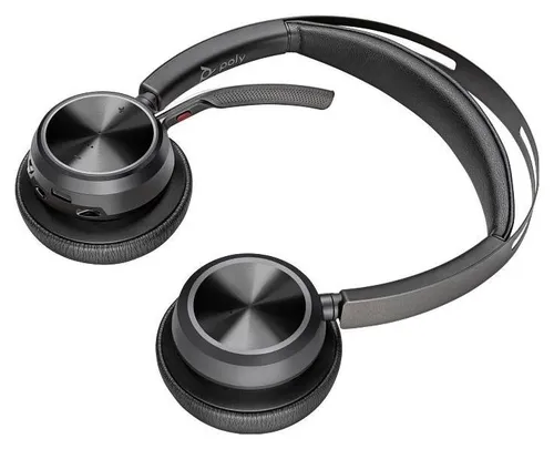 Poly Voyager Focus 2 UC + USB-A na USB-C + stacja ładująca (7S4L6AA)