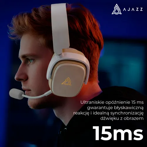 Słuchawki bezprzewodowe z mikrofonem Ajazz AHM09 MAX Nauszne Szary