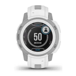 Смарт-часы Garmin Instinct 2s Solar Surf 40mm GPS серый / белый