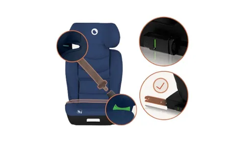 Fotelik samochodowy LIONELO Neal i-Size 100-150 cm (15-36 kg) Niebieski