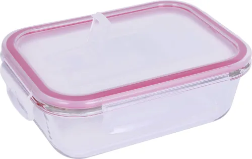 Zestaw pojemników Lamart Szklane Prostokątne LT6057 2szt AIR 600ml/1000ml