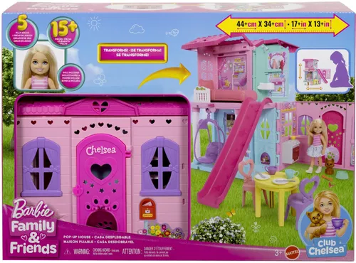 Lalka Barbie Family & Friends Chelsea Rozkładany domek dla lalek JFW49
