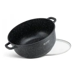 Garnek marmurowy duży gastronomiczny 40cm 18,5l indukcja gaz 8155