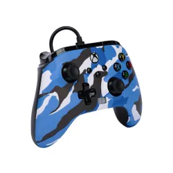 Проводной геймпад PowerA Enhanced Blue Camo для Xbox Series X/S, Xbox One, ПК