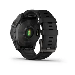 Смарт-часы Garmin FENIX 7 Sapphire Solar титановый черный DLC с черным ремешком (010-02540-35)