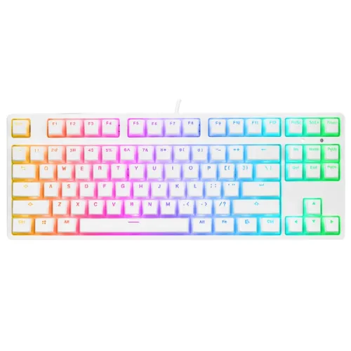 Klawiatura mechaniczna Rampage KB-R136 Ghost Huano Red Switch Biały