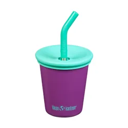 Kubek Klean Kanteen Kid's Steel Straw Lid 296 ml sparkling grape