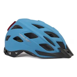 Kask rowerowy AUTHOR Pulse LED X8 Niebieski MTB z lampką (rozmiar M)
