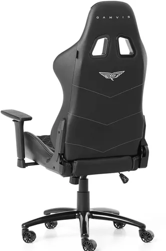 Fotel GAMVIS Phantom Large Czarny (białe elementy)