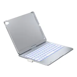 Etui na iPad Air 11 cali TYPECASE Flexbook Touch Srebrny Klawiatura