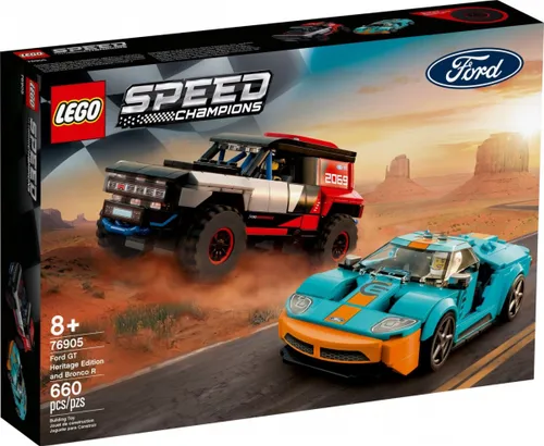 Конструктор Lego Speed Champions 76905 Ford GT Heritage Edition и Bronco R