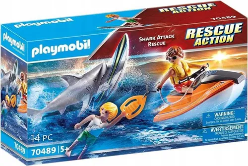 PLAYMOBIL Rescue Action 70489 Akcja ratunkowa atak rekina