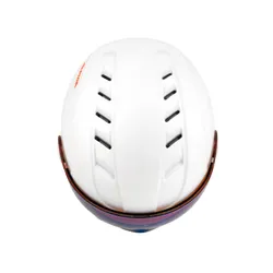 Kask snowboardowy dziecięcy ALPINA CARAT LE VISOR HM white - Rozmiar - S