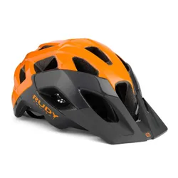 Kask rowerowy Rudy Project Crossway lead/orange fluo shiny