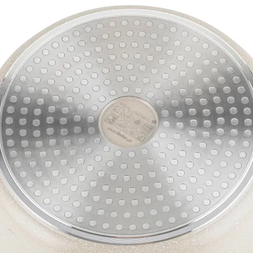 Garnek aluminiowy FLORINA Oslo 28CM 4L Kremowy