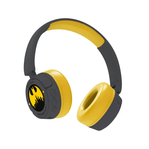 Słuchawki bezprzewodowe z mikrofonem OTL Technologies Batman Gotham City Kids Wireless Dla Dzieci Nauszne Czarno-żółty