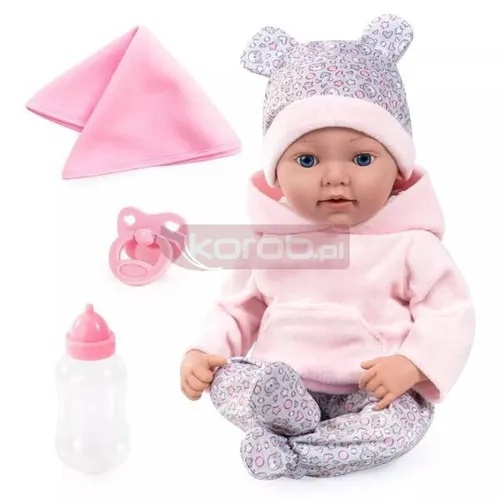 Lalka Reborn Baby 38cm z akcesoriami