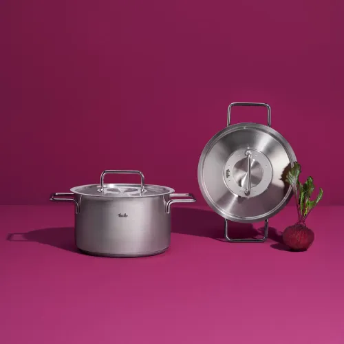 FISSLER Pure Collection 3,6 l - garnek ze stali nierdzewnej ze szklaną pokrywką