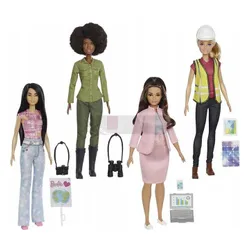 Lalka Barbie Kolekcjonerska ECO Leadership Team zestaw 4 lalek HCN25