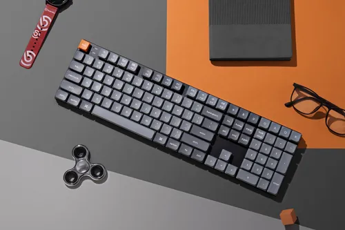 Klawiatura mechaniczna Keychron K5 Max RGB Gateron Red Szary