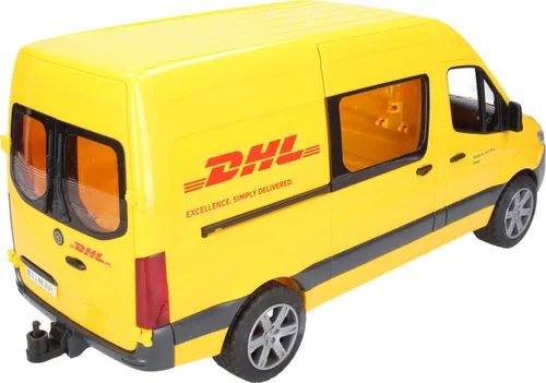 Bruder MB Sprinter DHL z figurką kuriera i z akcesoriami (02671)