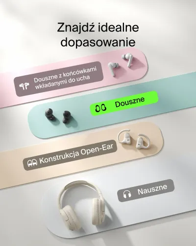 Słuchawki bezprzewodowe Belkin SoundForm Anywhere Douszne Bluetooth 5.4 Czarny
