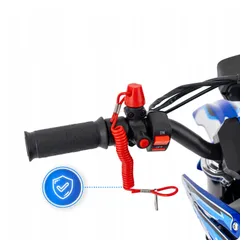 Cross spalinowy dla dzieci 49CC motocykl na akumulator e-start LED 35km/h