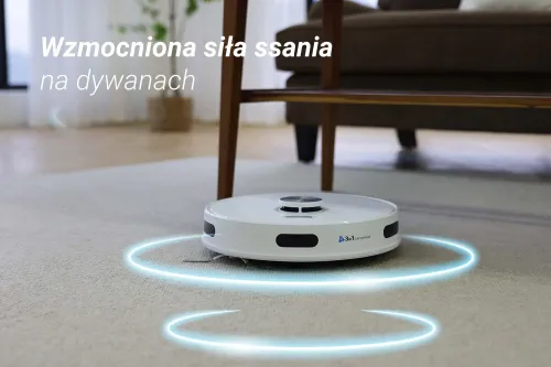 Robot sprzątający Ezviz RE5S Plus Funkcja mopowania Stacja oczyszczająca Tworzenie mapy pomieszczenia Biały