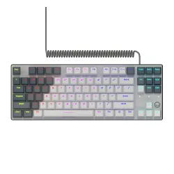 Klawiatura mechaniczna Lorgar Azar 514 TKL RGB Biało-czarny